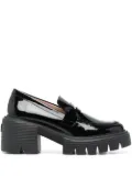 Stuart Weitzman Soho patent-leather loafers - Black
