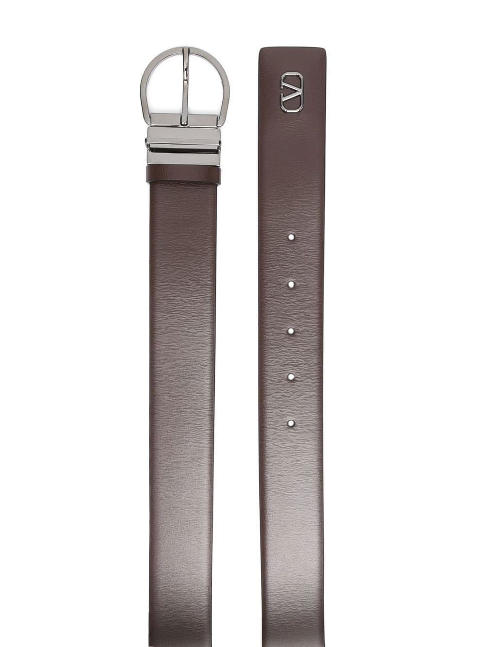 Image 2 of Valentino Garavani mini-VLogo leather belt