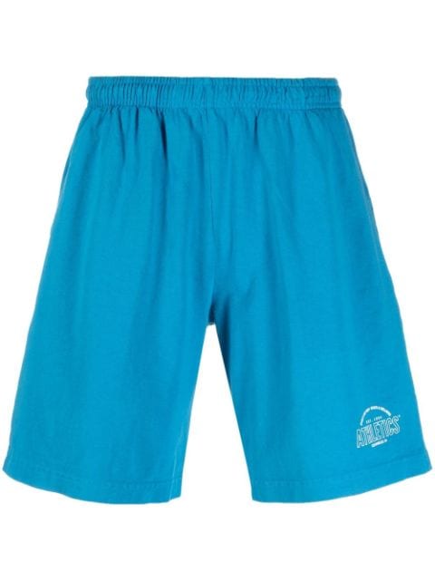Sporty & Rich shorts de playa con logo estampado