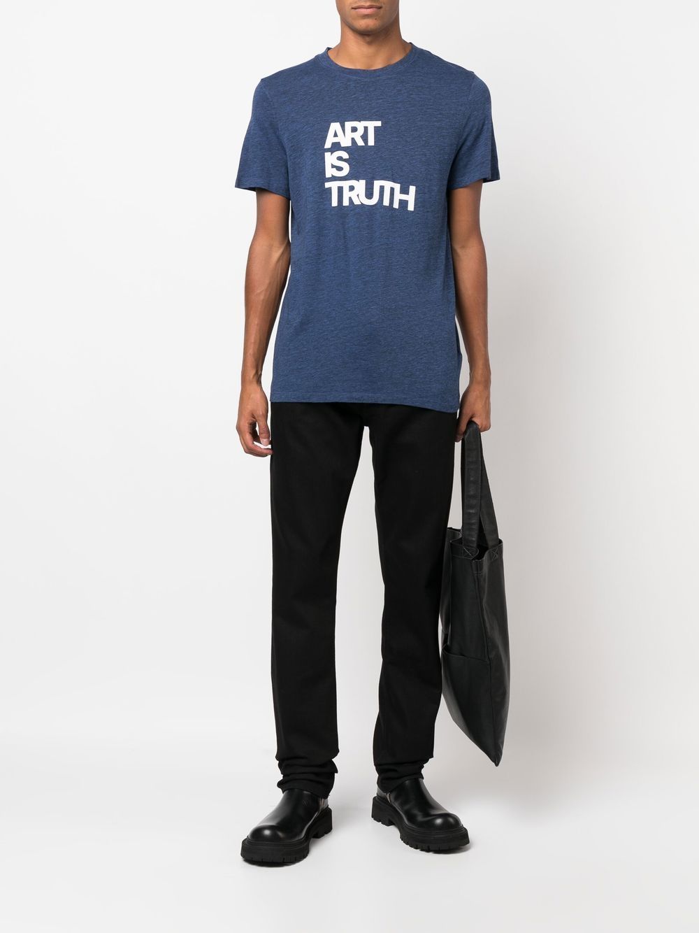 Zadig&Voltaire T-shirt met logoprint - Blauw