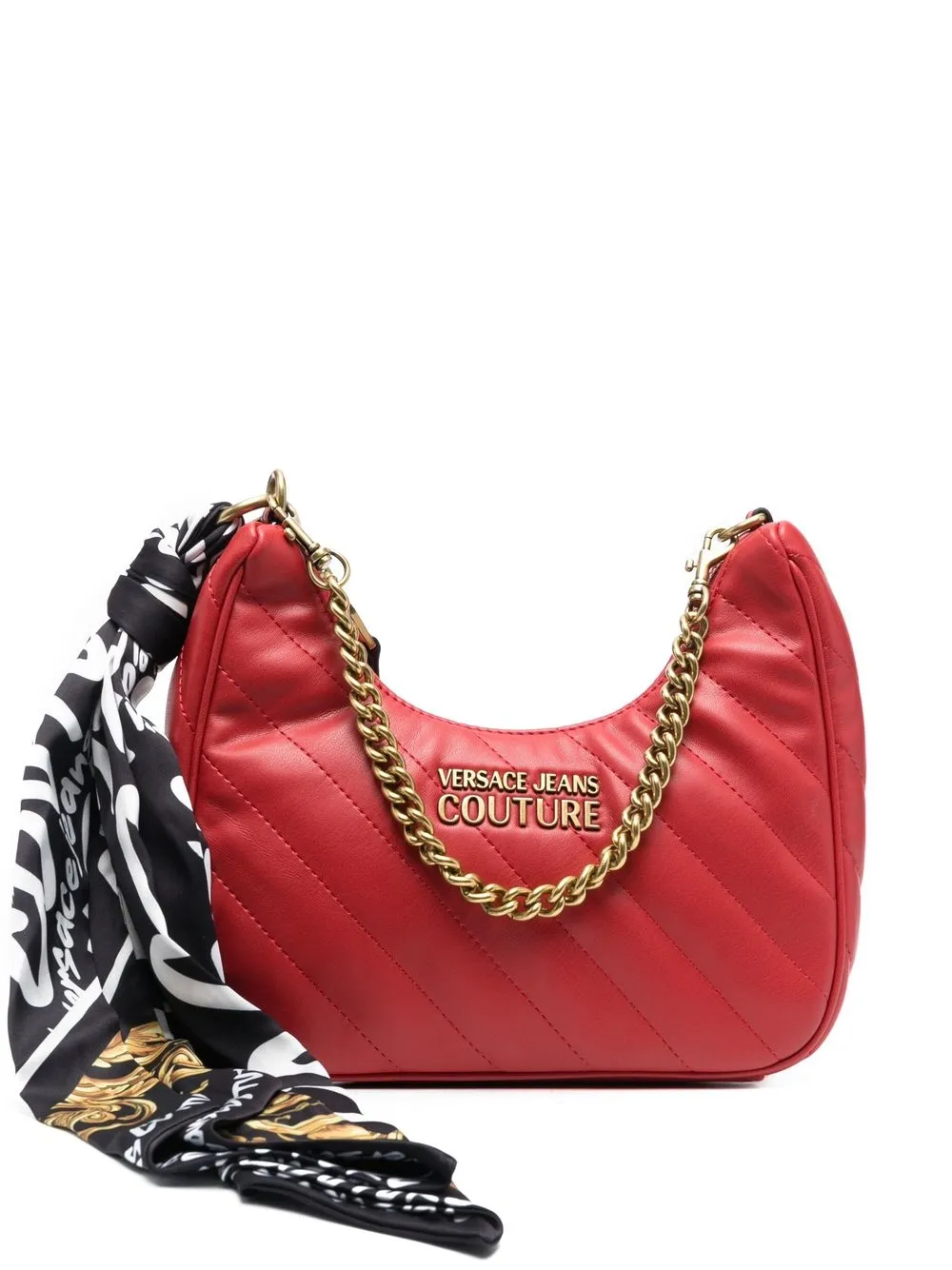 

Versace Jeans Couture tote capitonada con asas - Rojo