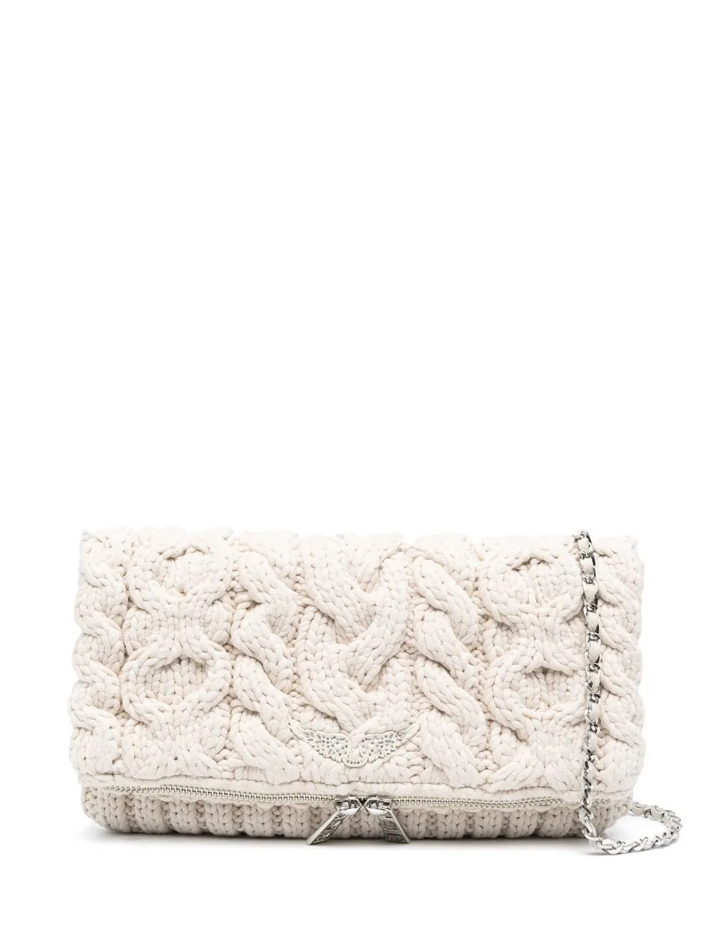 

Zadig&Voltaire woven logo-plaque satchel bag - Neutrals