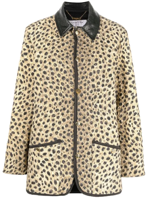 Christian Dior pre-owned leopard-print 