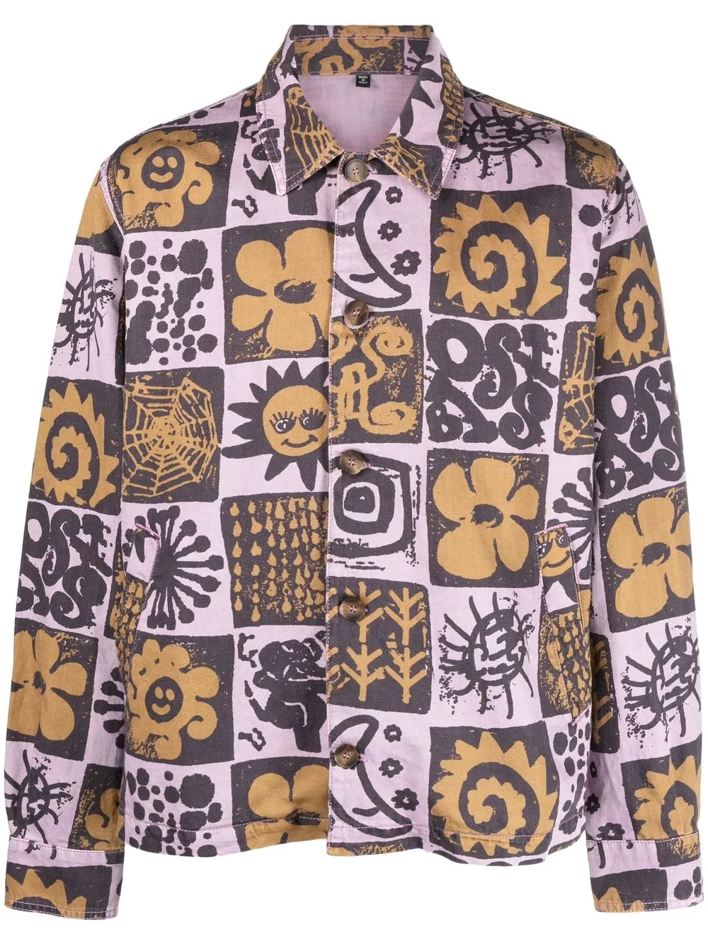 

MCQ sobrecamisa con estampado gráfico - Morado