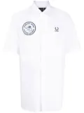Raf Simons X Fred Perry patch-detail short-sleeve shirt - White