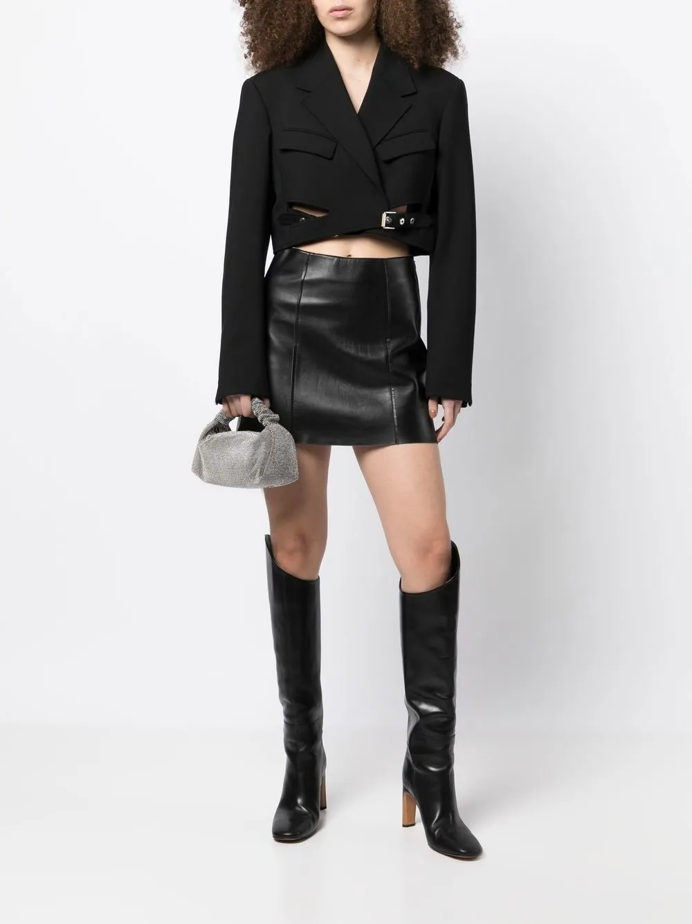 alexander wang scrunchie crystal bag