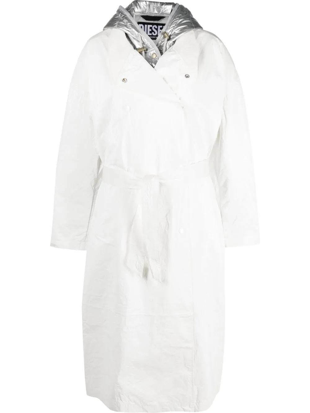 

Diesel layered puffer coat - White