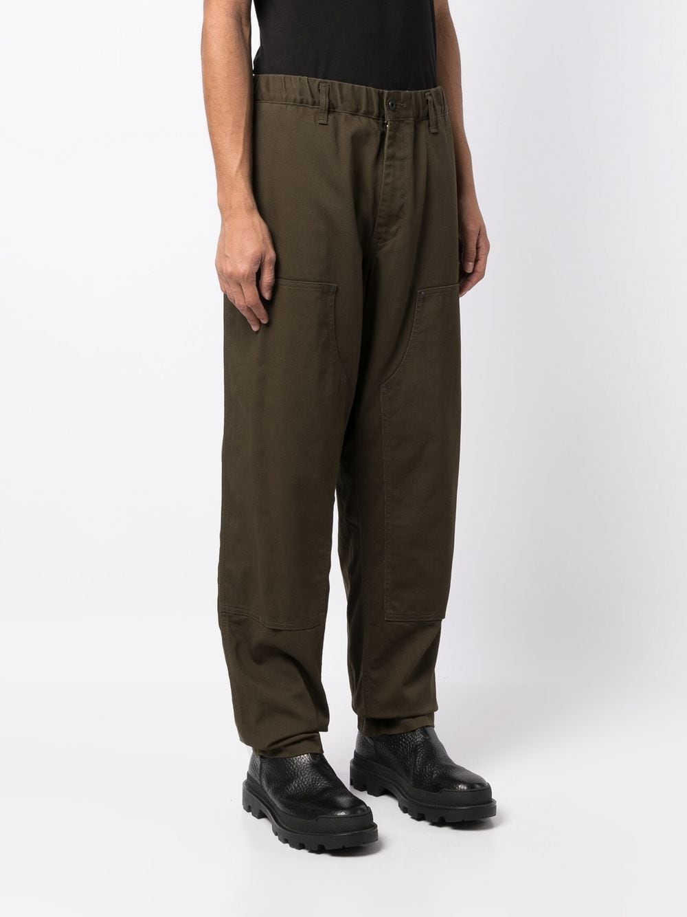 Yohji Yamamoto Ribfluwelen broek - Groen