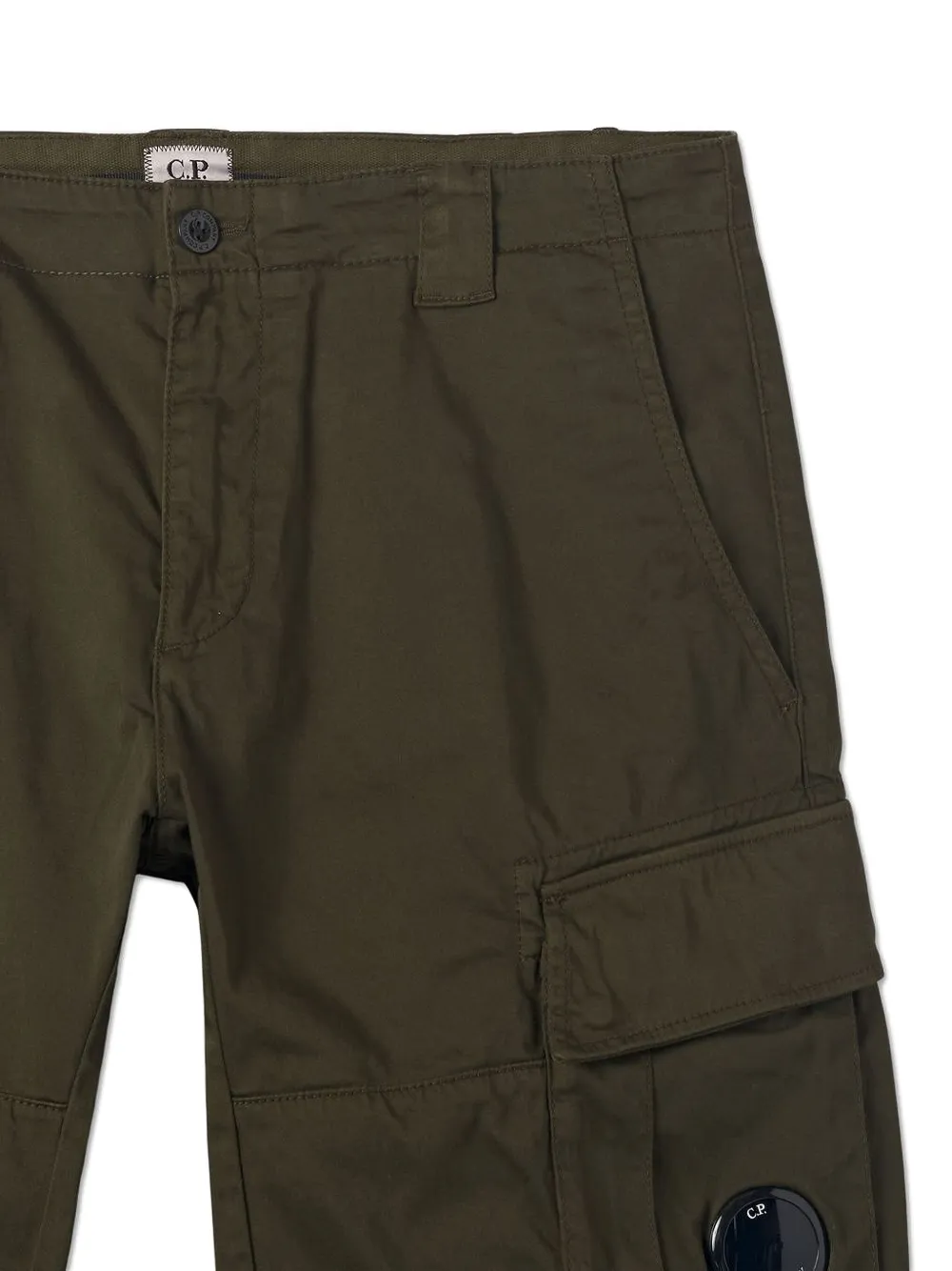 C.P. Company Shorts met Lens-detail Groen