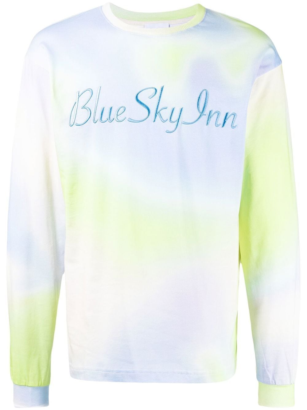 blue sky inn t-shirt à logo brodé - bleu
