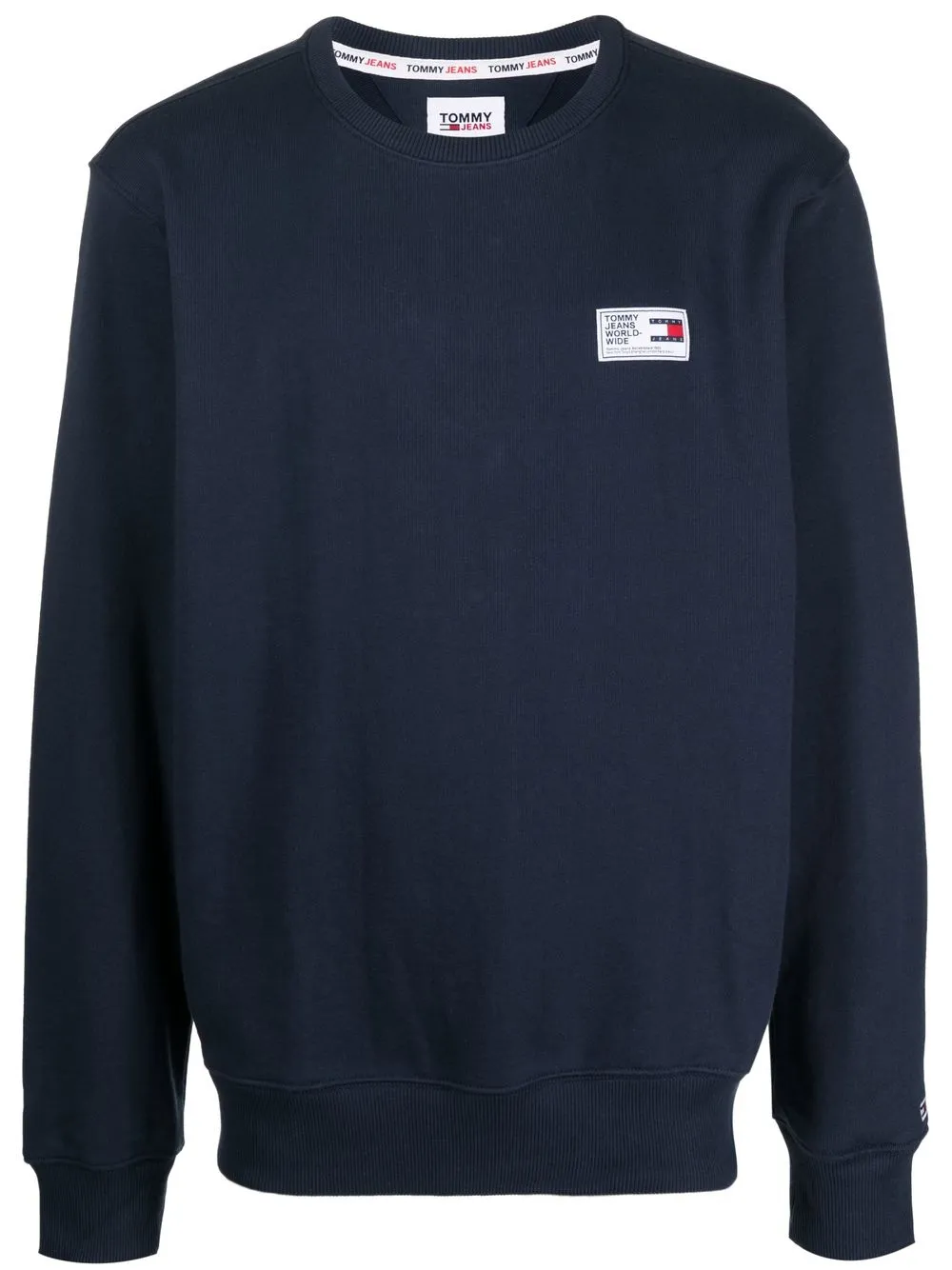 

Tommy Jeans sudadera con cuello redondo y logo - Azul