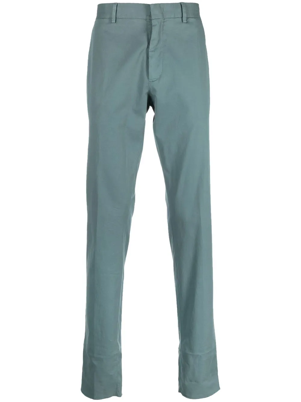 

Zegna pressed-crease four-pocket chinos - Green