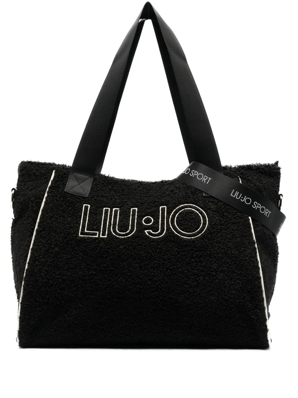 

LIU JO logo top-handle tote - Black