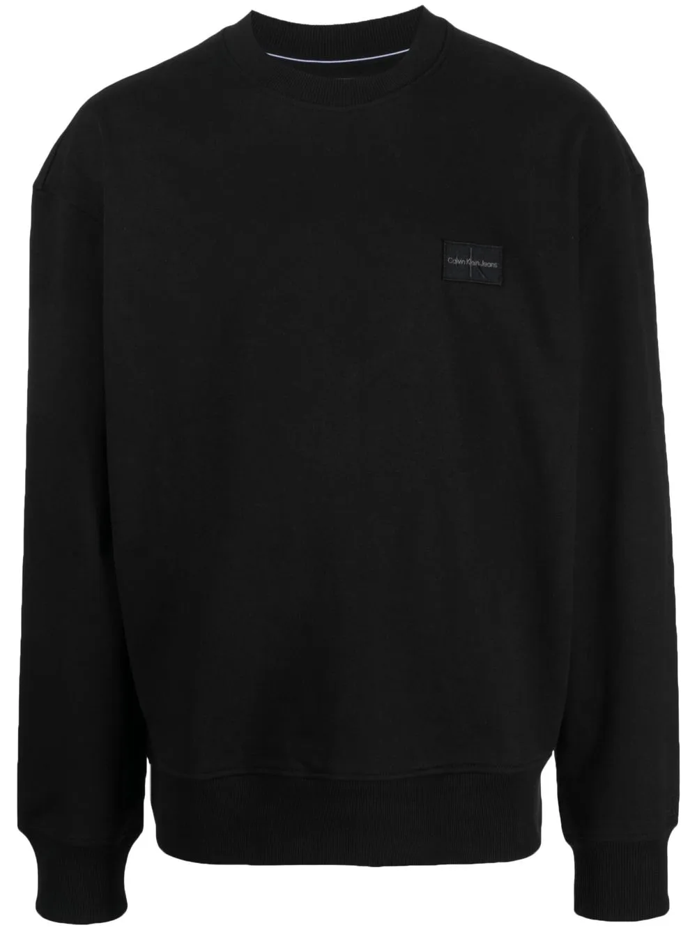 

Calvin Klein Jeans logo-patch cotton sweatshirt - Black