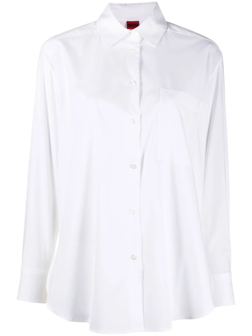 

HUGO camisa con parche del logo - Blanco