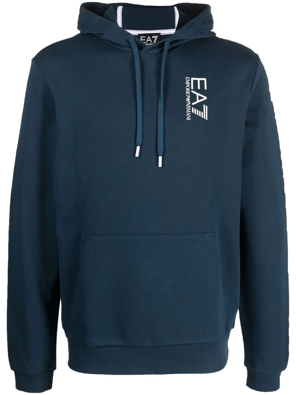 

Ea7 Emporio Armani hoodie con logo estampado - Azul