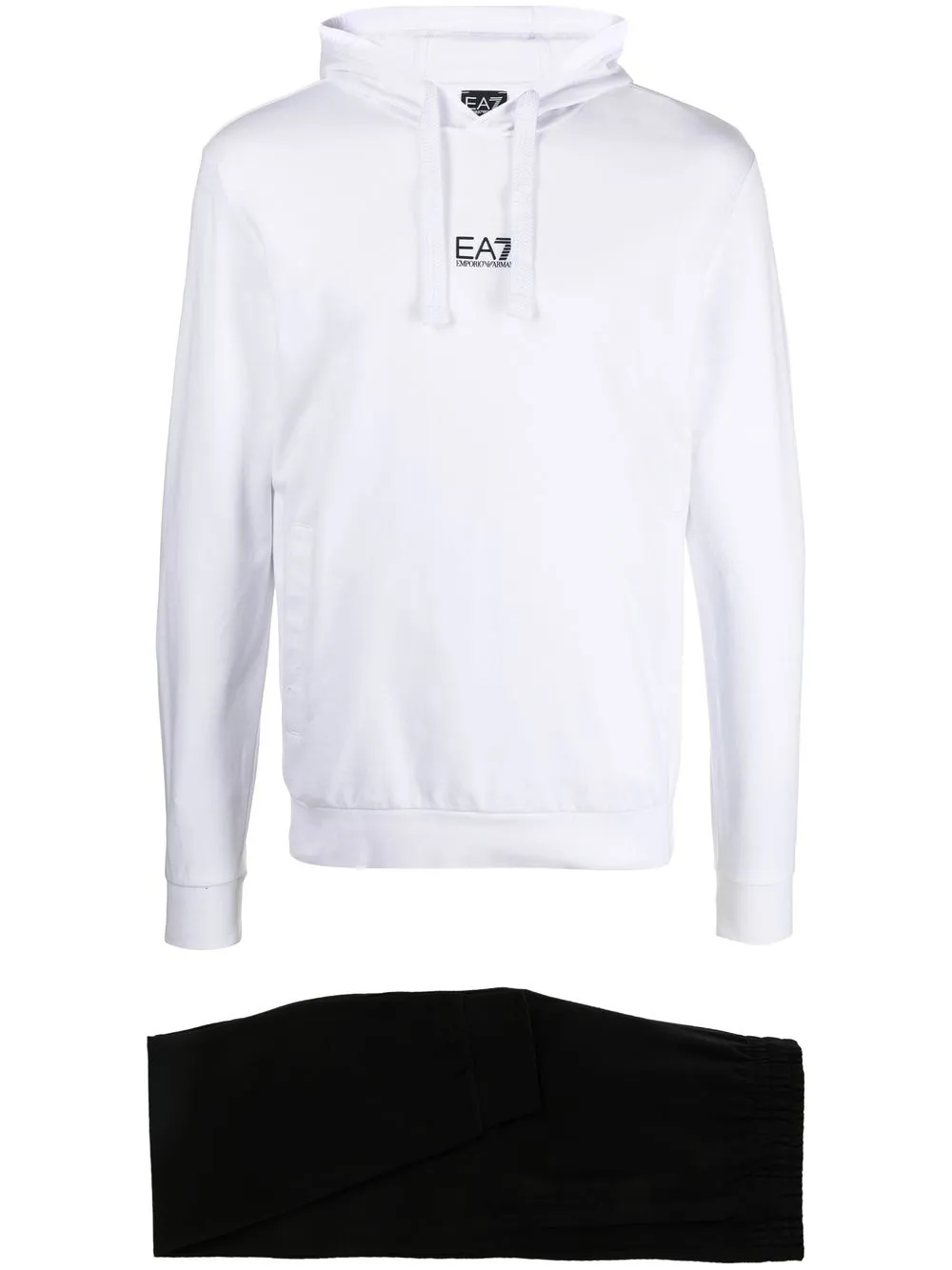 

Ea7 Emporio Armani traje deportivo con logo estampado - Blanco