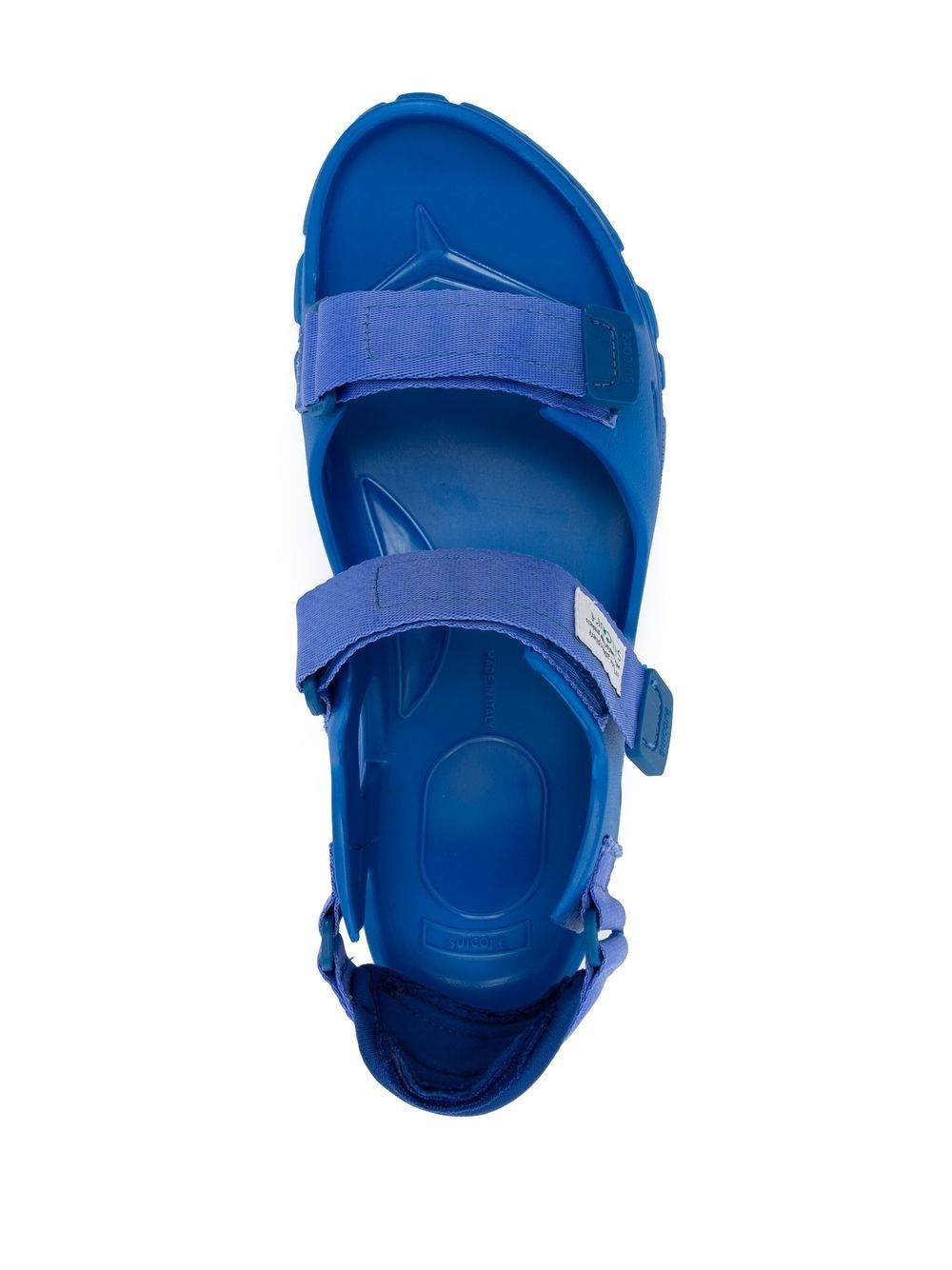 Shop Suicoke Wake Moulded Touch-strap Sandals In Blue