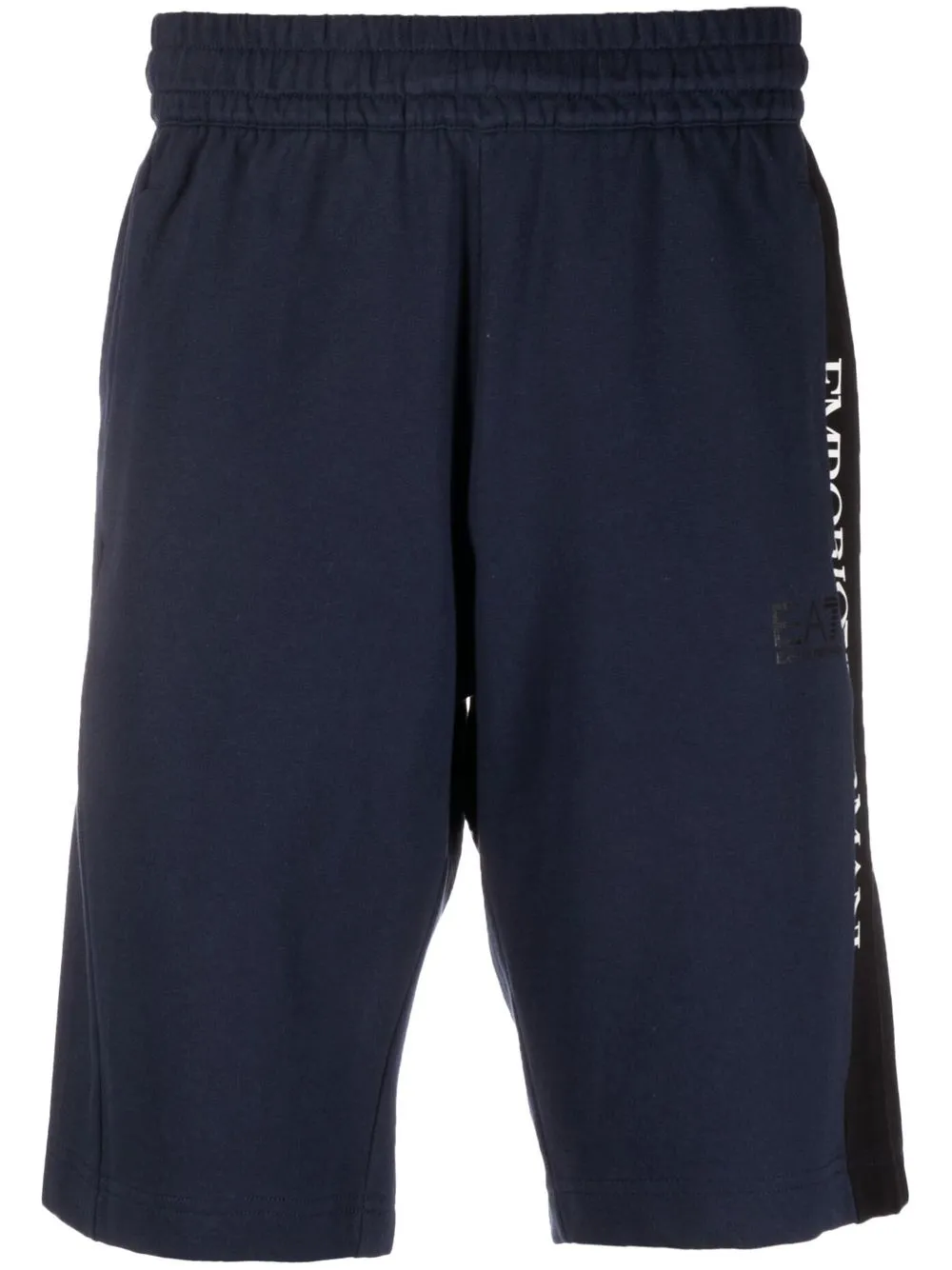 

Ea7 Emporio Armani bermudas con logo estampado - Azul