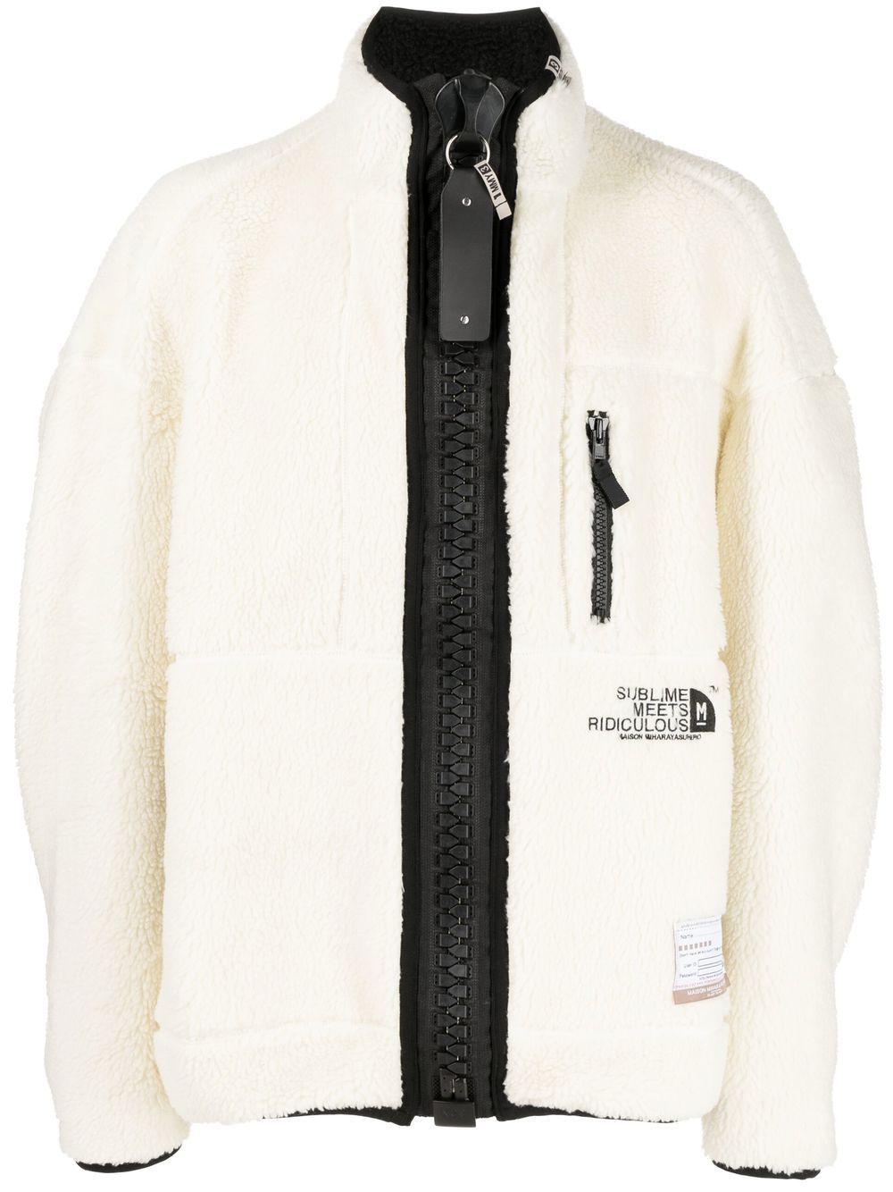 Maison Mihara Yasuhiro embroidered-logo Fleece Jacket - Farfetch