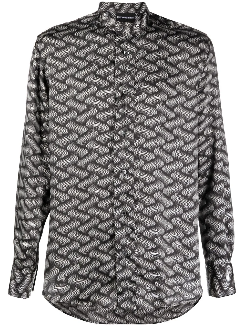 

Emporio Armani camisa con motivo estampado - Negro