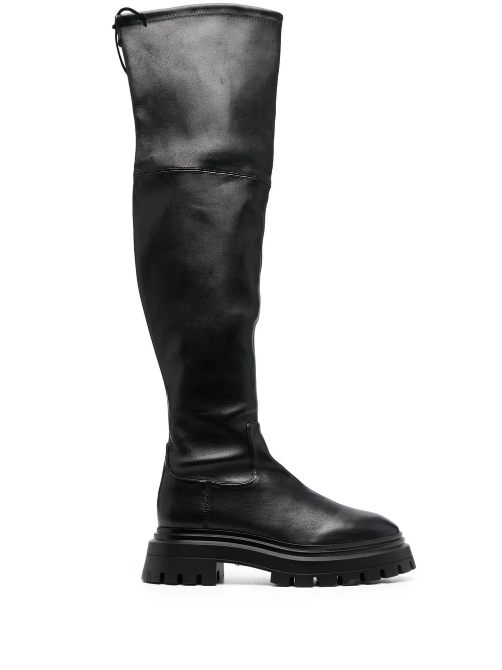 

Stuart Weitzman botas altas planas - Negro