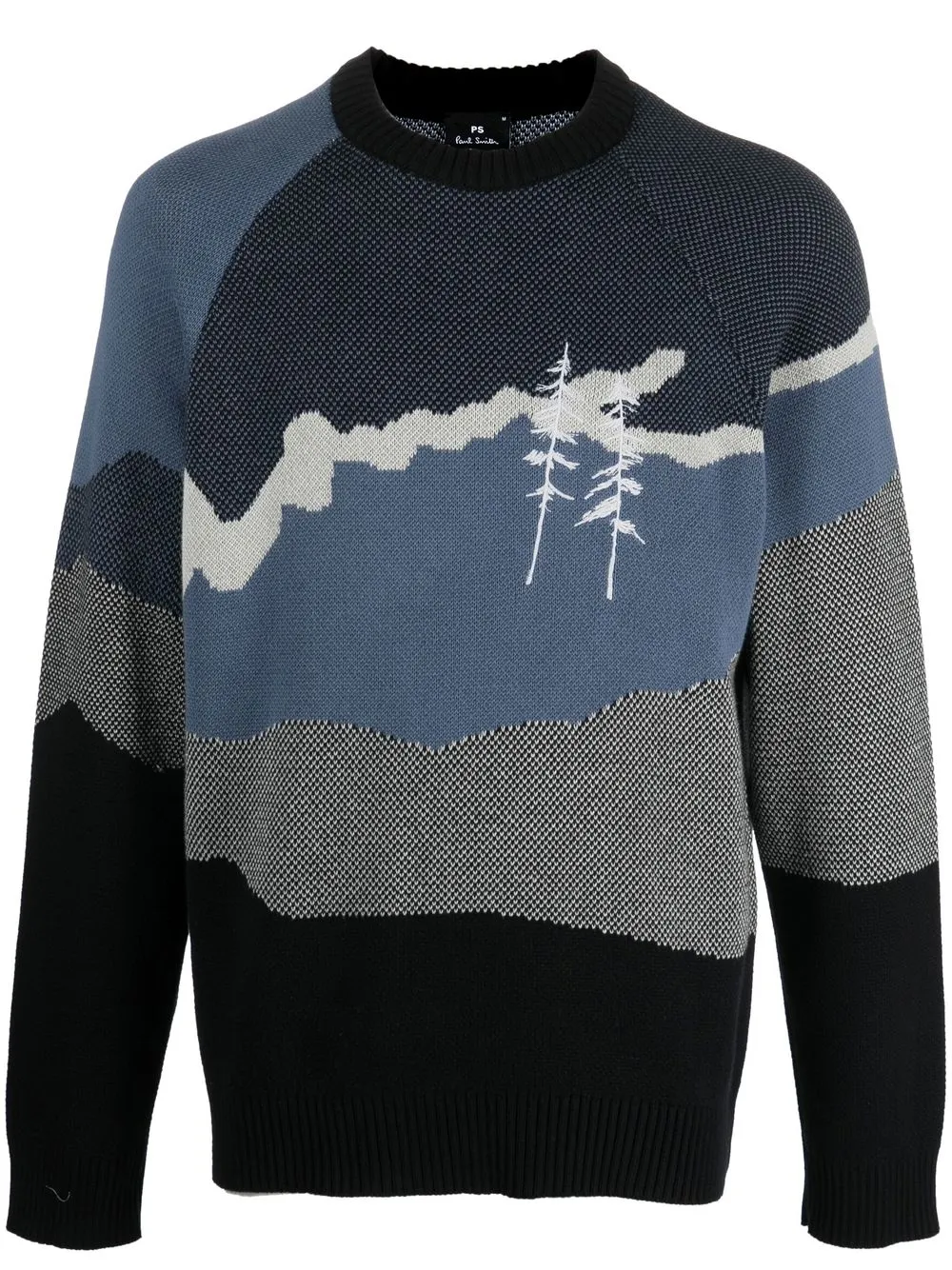 

PS Paul Smith intarsia-knit jumper - Black