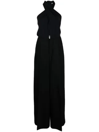 MM6 Maison Margiela cut-detail Tailored Jumpsuit | Black