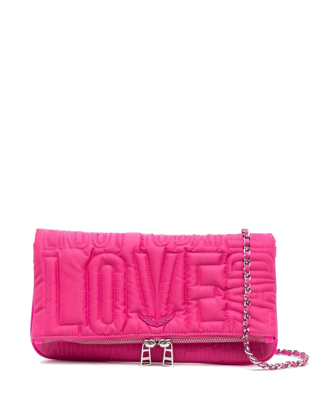 

Zadig&Voltaire bolsa de mano con monograma estampado - Rosado