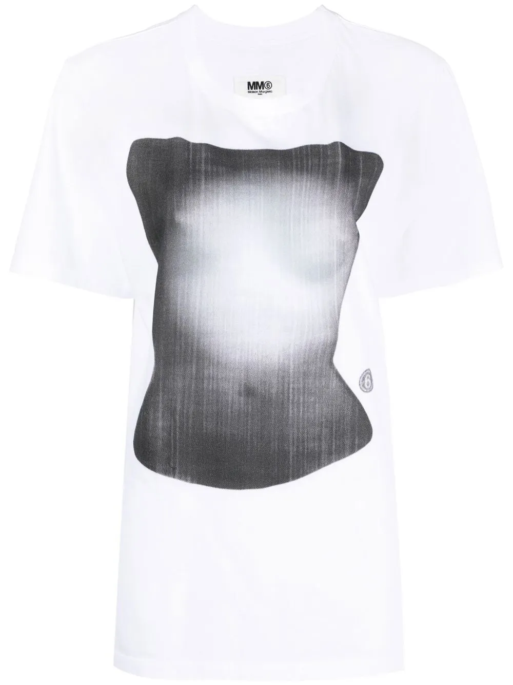 

MM6 Maison Margiela playera con estampado gráfico - Blanco