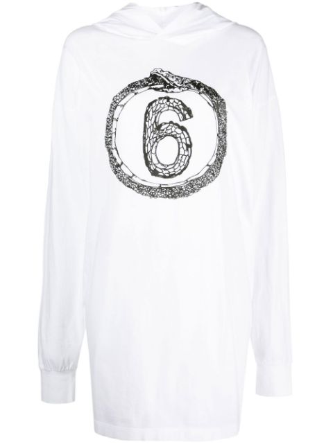 MM6 Maison Margiela logo oversized hoodie Women