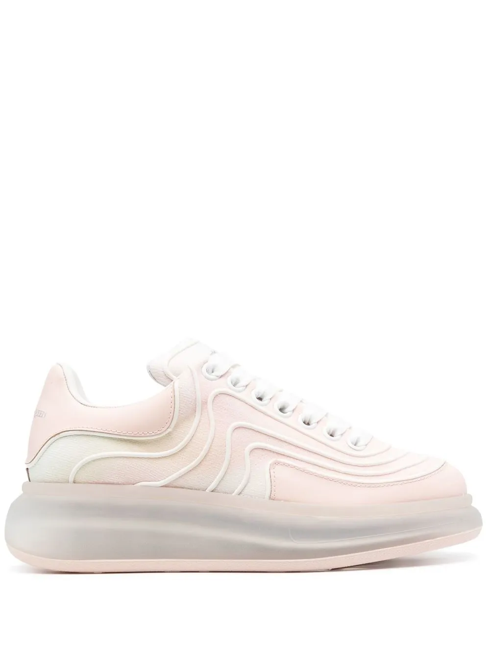 

Alexander McQueen tenis bajos oversize - Rosado