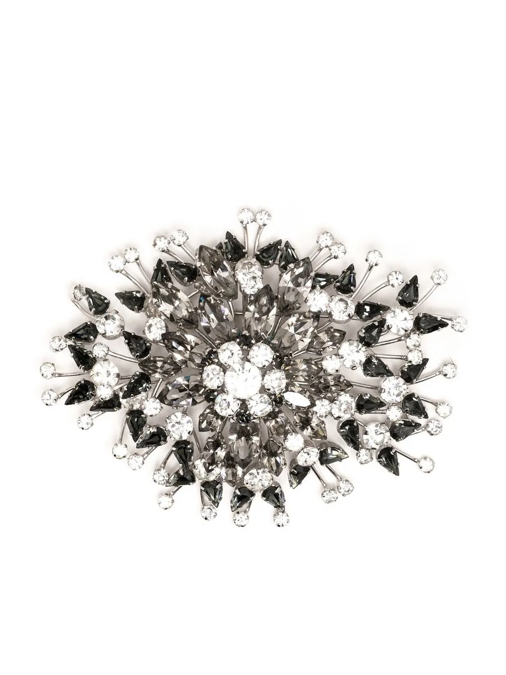 

Christian Dior broche con detalles de strass 1950 pre-owned - Plateado