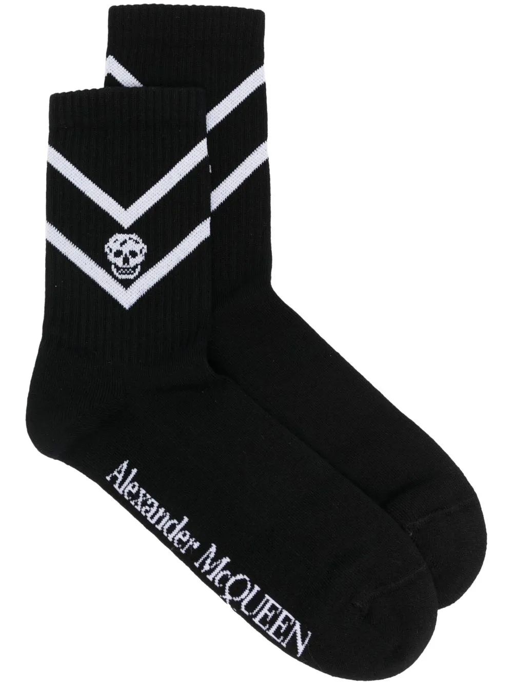 

Alexander McQueen skull-jacquard socks - Black