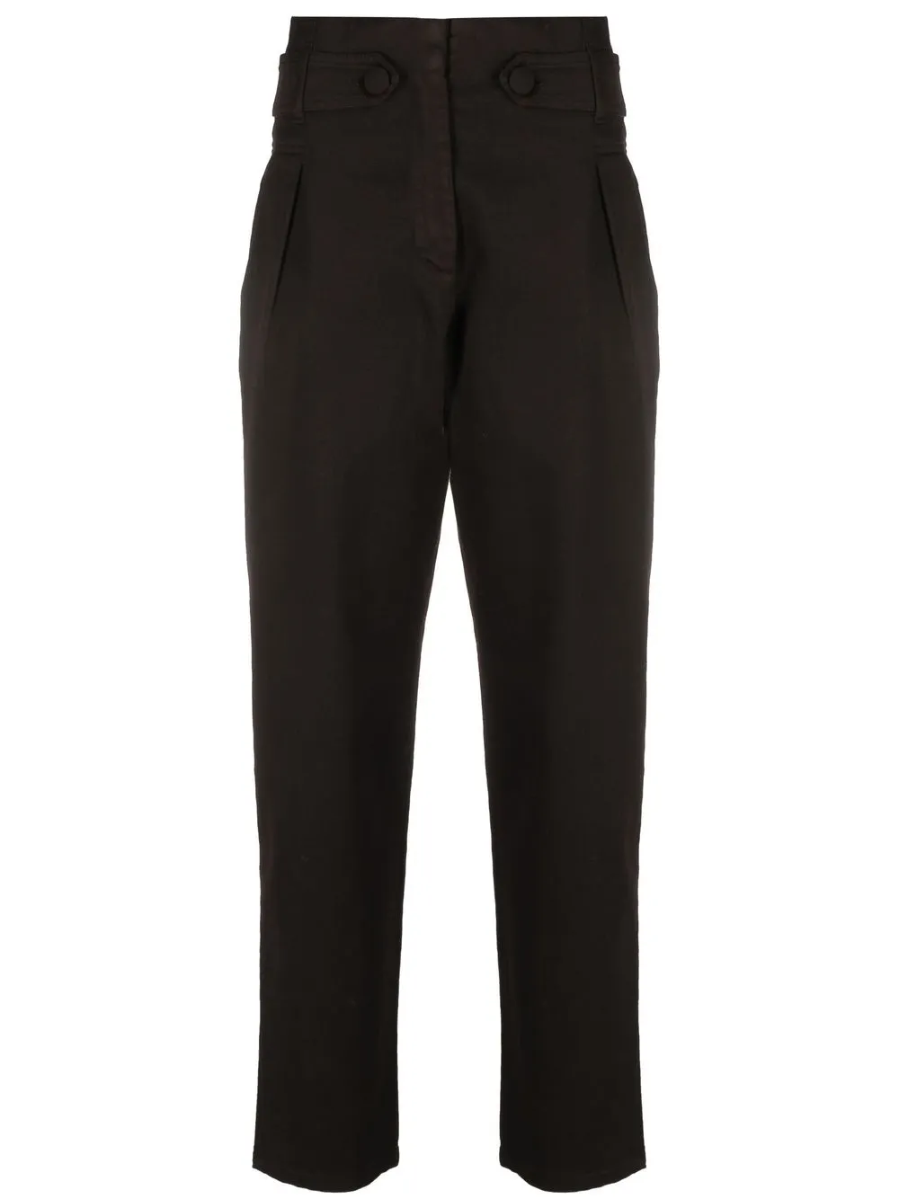 

Federica Tosi pantalones capri tapered - Marrón