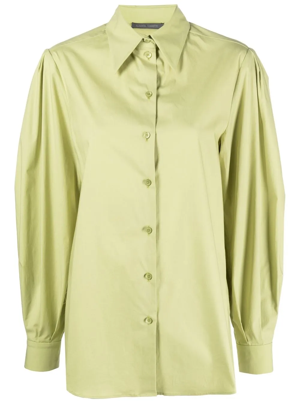 

Alberta Ferretti camisa con mangas farol - Verde