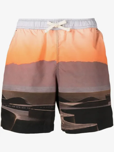 BLUE SKY INN graphic-print deck shorts