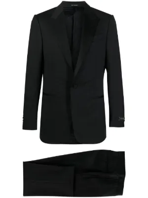 Jil Sander single-breasted straight-leg Suit | Black | FARFETCH