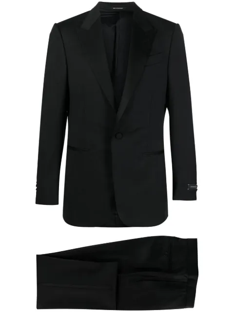 Zegna fitted single-breasted dinner suit