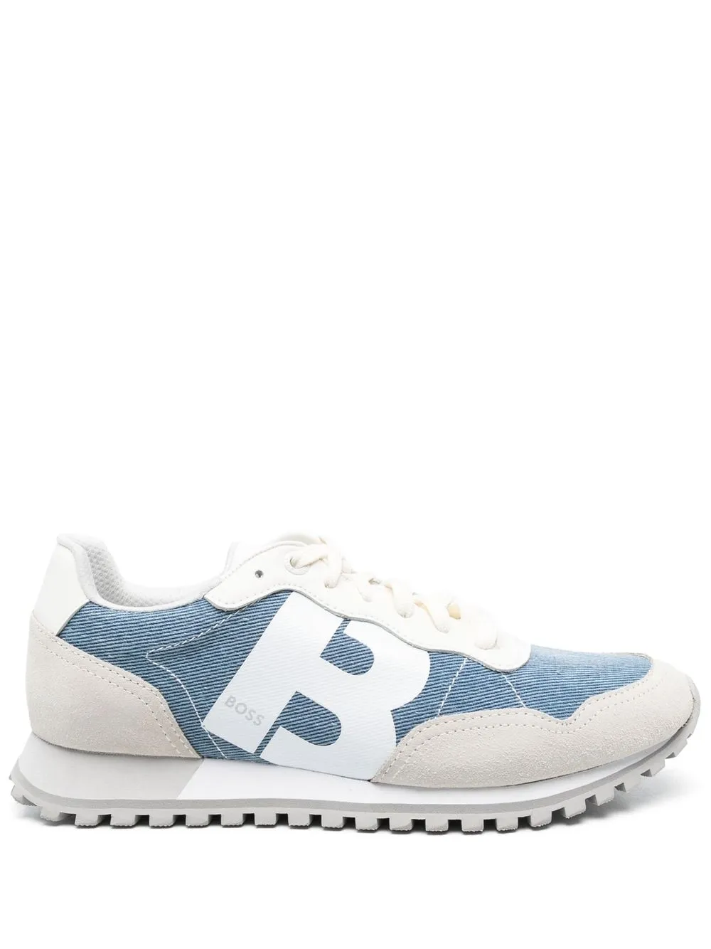 

BOSS logo-print lace-up sneakers - Blue