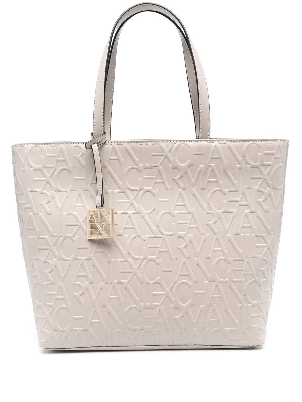 Armani Exchange Embossed Logo Tote Bag - Farfetch