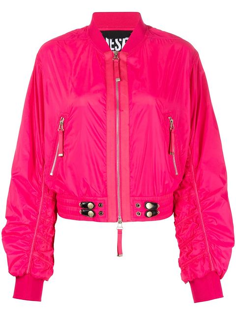 Diesel zip-fastening bomber jacket