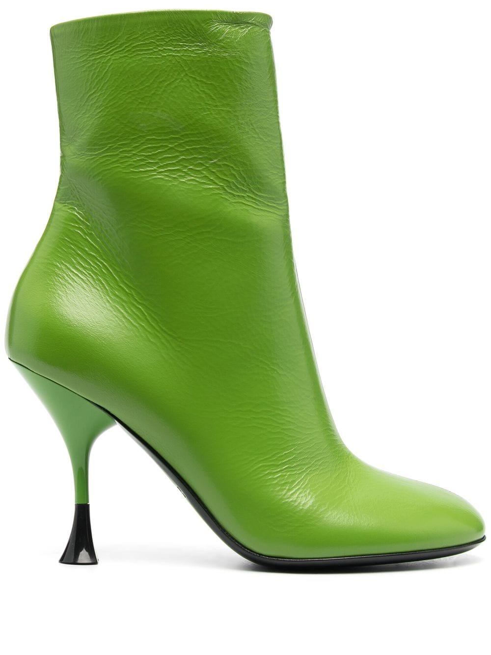 3juin bottines à zip latéral 100 mm - vert