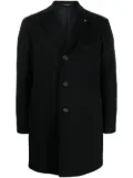 Tagliatore single-breasted tailored coat - Black
