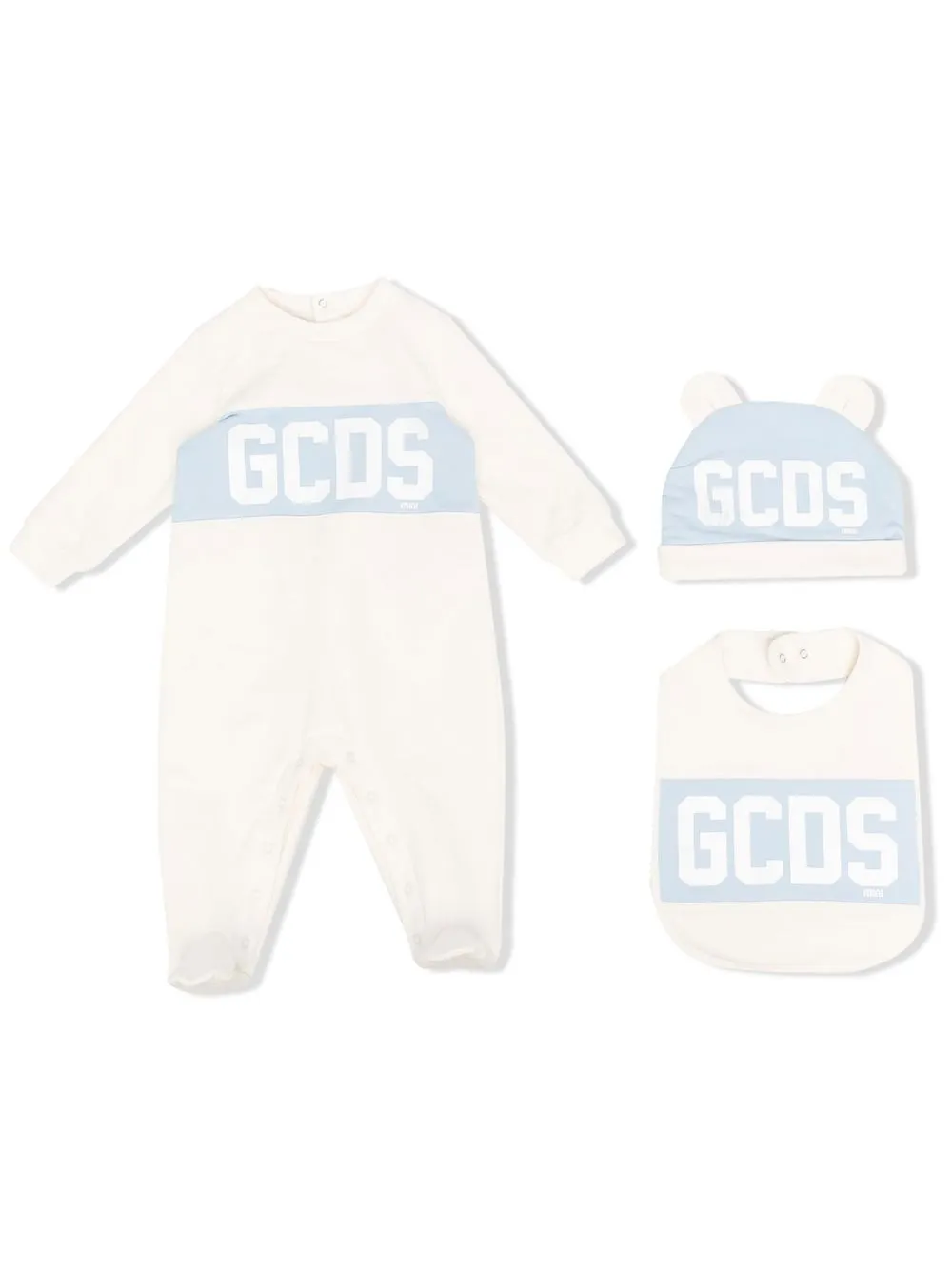 

Gcds Kids set de mameluco con logo estampado - Neutro