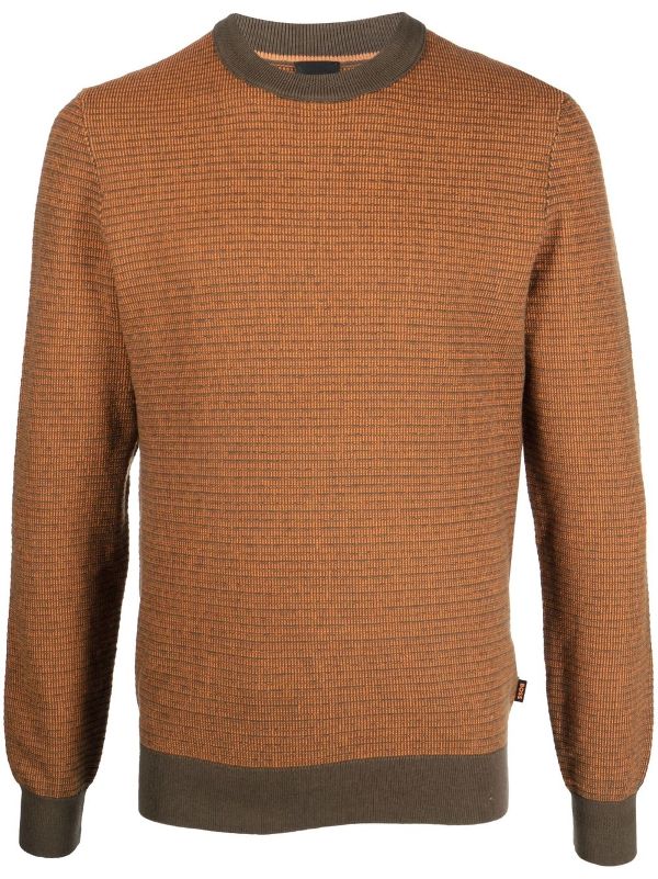 long brown jumper