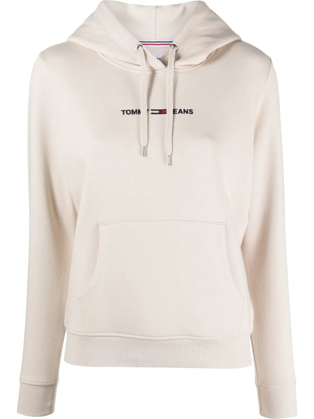 

Tommy Jeans logo-print detail hoodie - Neutrals