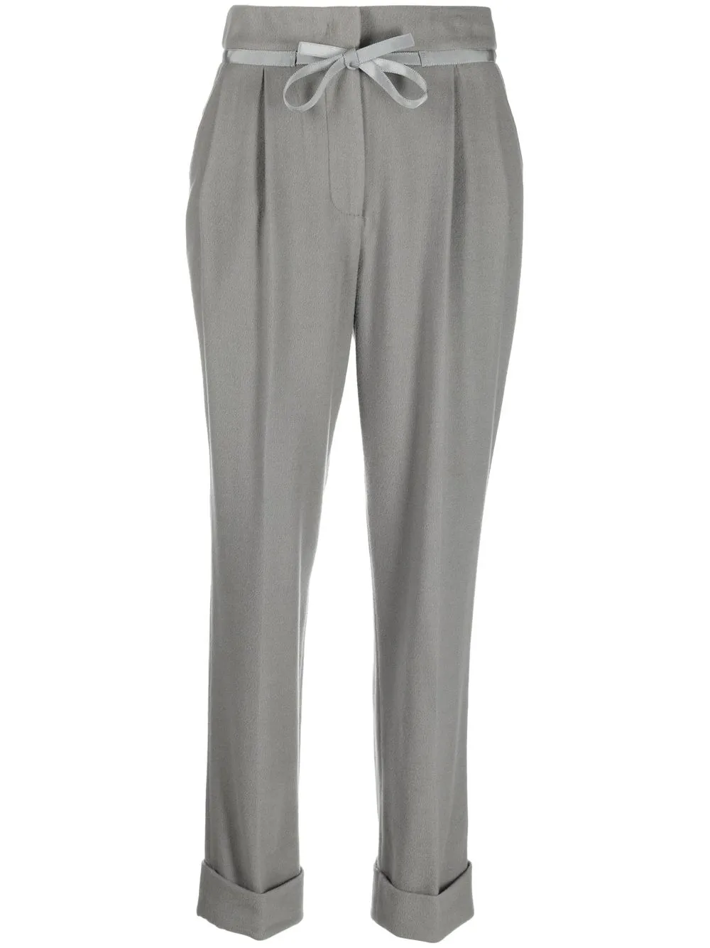 

Emporio Armani drawstring knitted trousers - Grey