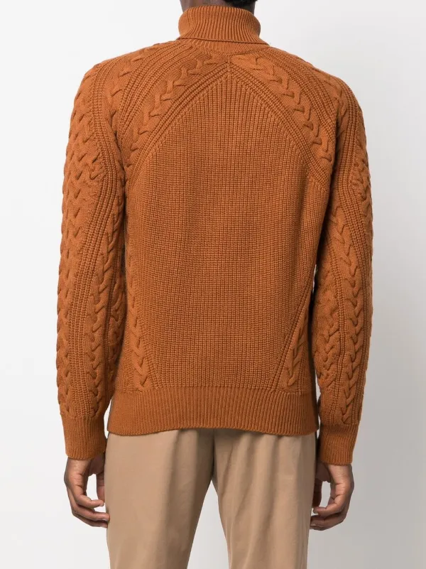 Zegna ケーブルニット タートルネック セーター - Farfetch