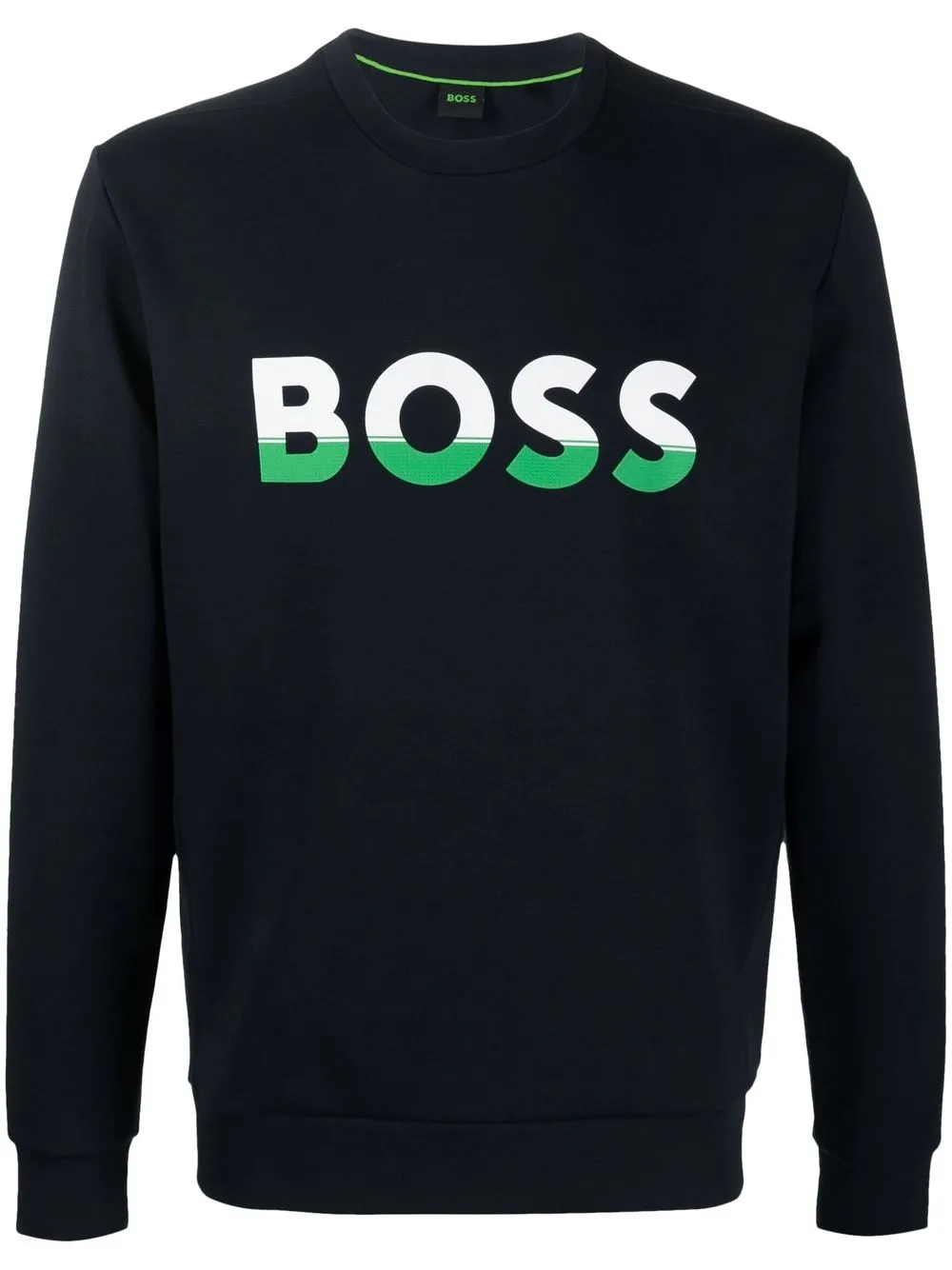 

BOSS Salbo 1 logo-print sweatshirt - Blue